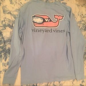 Vineyard Vines Ski Whale L/S Shirt Mens Small